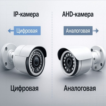 Выбор между AHD и IP камерами